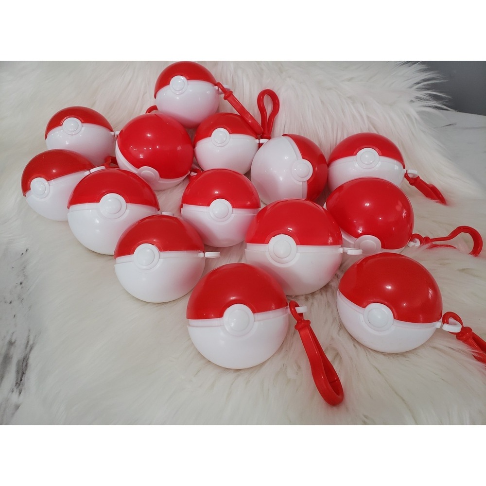Lot 14 Vintage 1999 Pokemon Burger King Poke Ball Keychain‎ pokeball toys